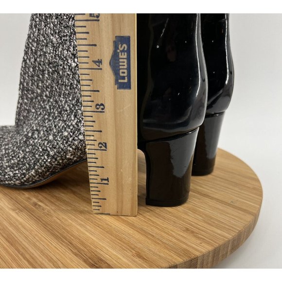 DONALD J PLINER Women Booties Black Grey 9 M Jaxx Ankle Boots Sparkle Shimmer - Picture 14 of 14